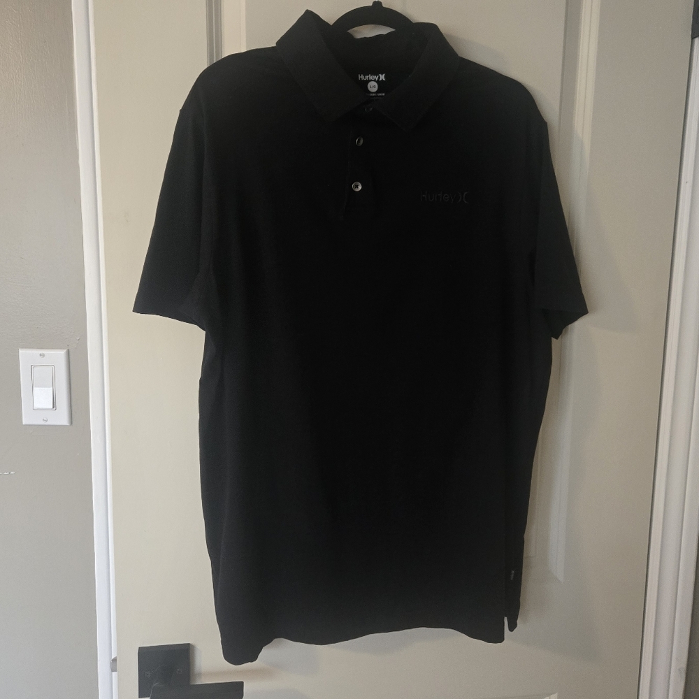 Hurley Classic Black Polo Shirt for Men